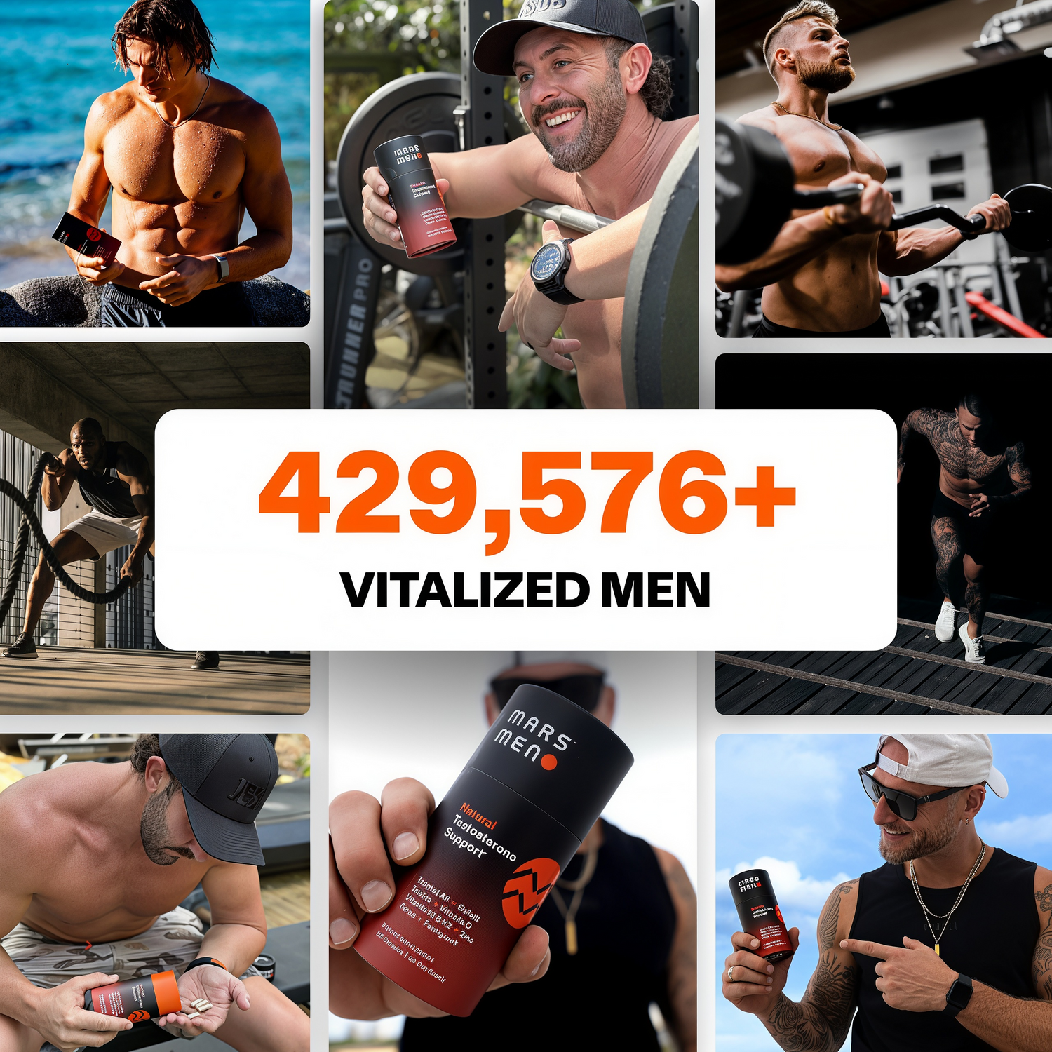 Mars Men Natural Testosterone Support 30 Servings
